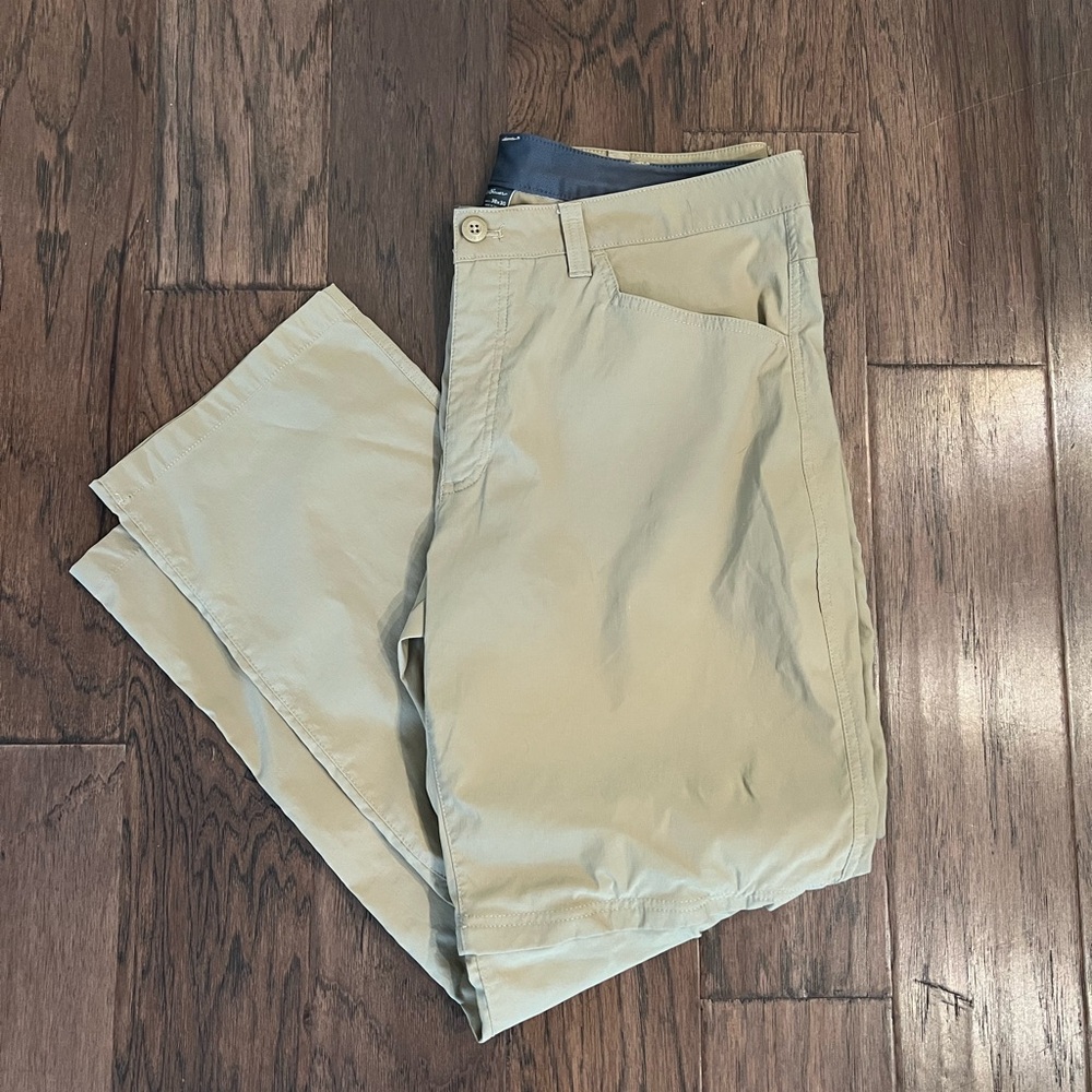 Eddie Bauer Men's Beige Khaki Cargo Convertible Outdoor Pants Size 38x30 - Picture 4 of 5